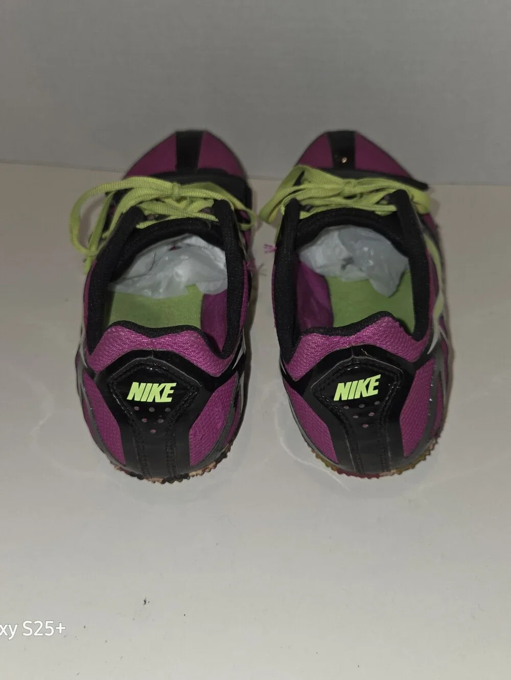 NIKE Zoom Rival 456811-530 Grape Black Volt Sprint Track Spikes Women's Size 11